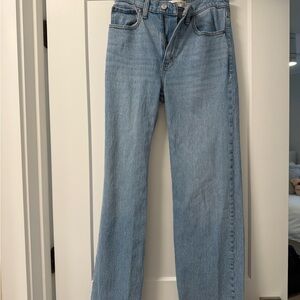 Abercrombie & Fitch Light Blue Women's Straight-Leg Jeans
